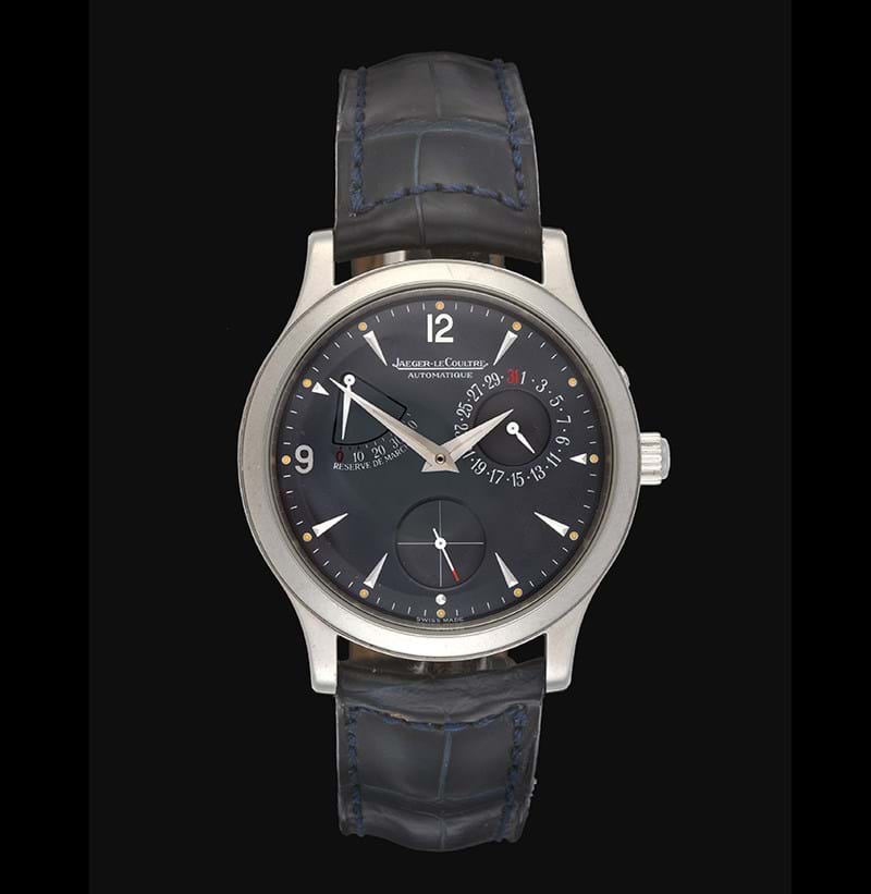 A Rare Platinum Limited Edition Automatic Calendar Power Reserve Wristwatch signed Jaeger LeCoultre, model: La Master Reserve de Marche Master Control, ref: 140.640.936B, circa 1999