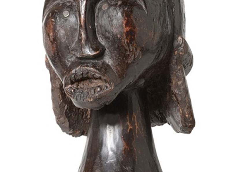 19th Century Ethnographica heads for auction