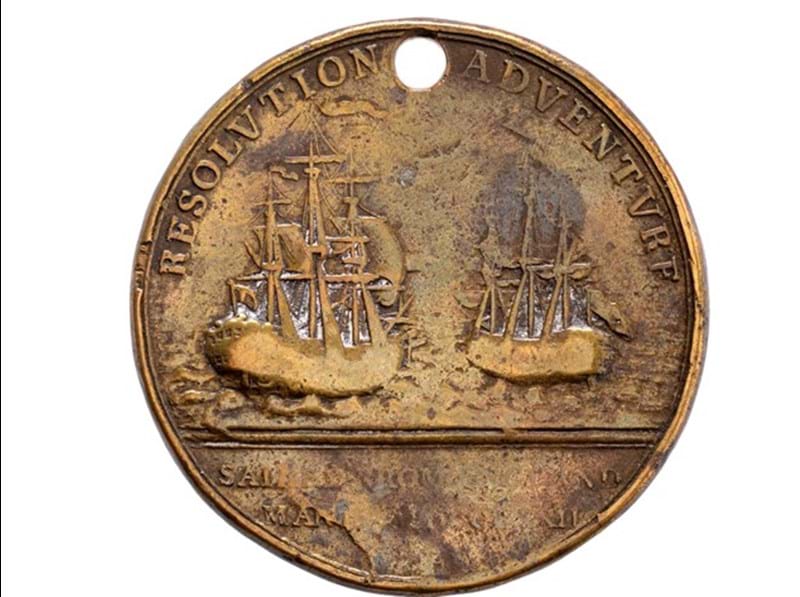 Rare Medal from Cook's Second Voyage for Sale